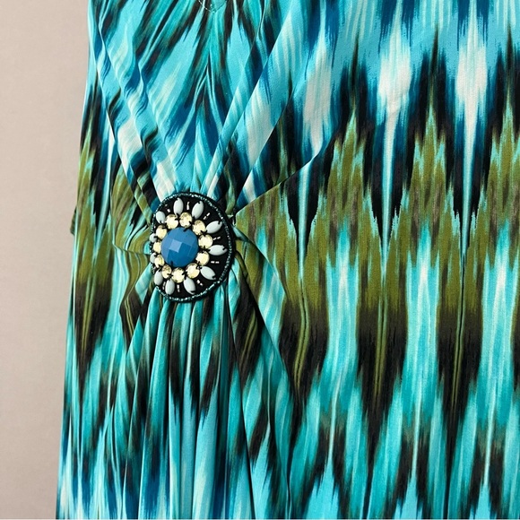 Catherine’s Multicolor Print Beaded Sleeveless Maxi Dress - Picture 5 of 15